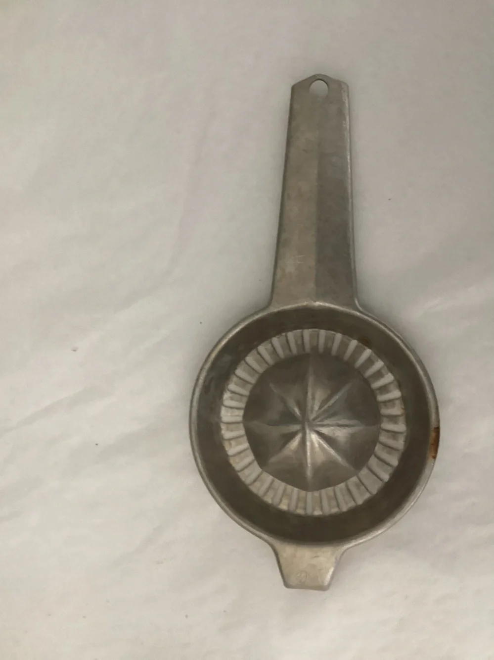 Vtg. FOLEY Aluminum Citrus Fruit Reamer manufactured in the 1930s-1940s